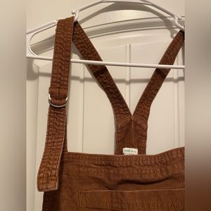 XXL Brown Corduroy American Eagle Overalls